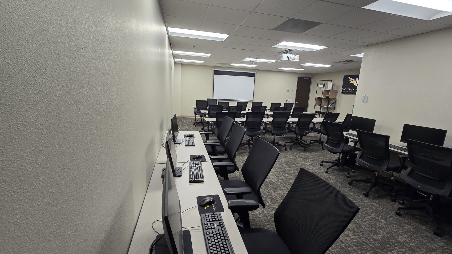 DoD Training Center computer lab classroom